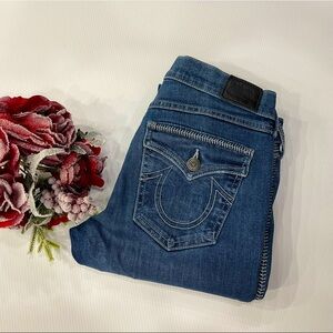 P13- True Religion Cora mid rise blue jeans size 26